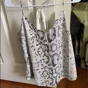 Jcrew women’s tank/cami with scalloped edge snake